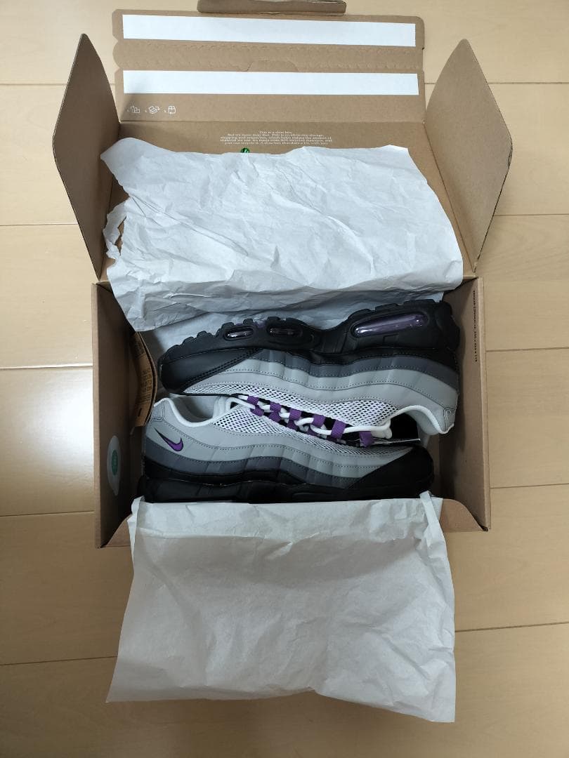 【新品・未使用】ナイキ エアマックス95 ディスコパープル