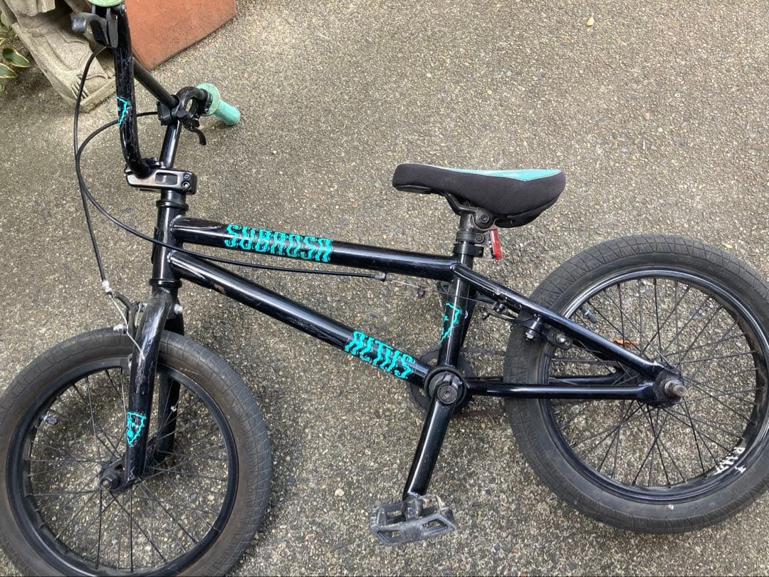 subrosa altus rant 16　小学生　BMX　ブレーキ付　サドル緑