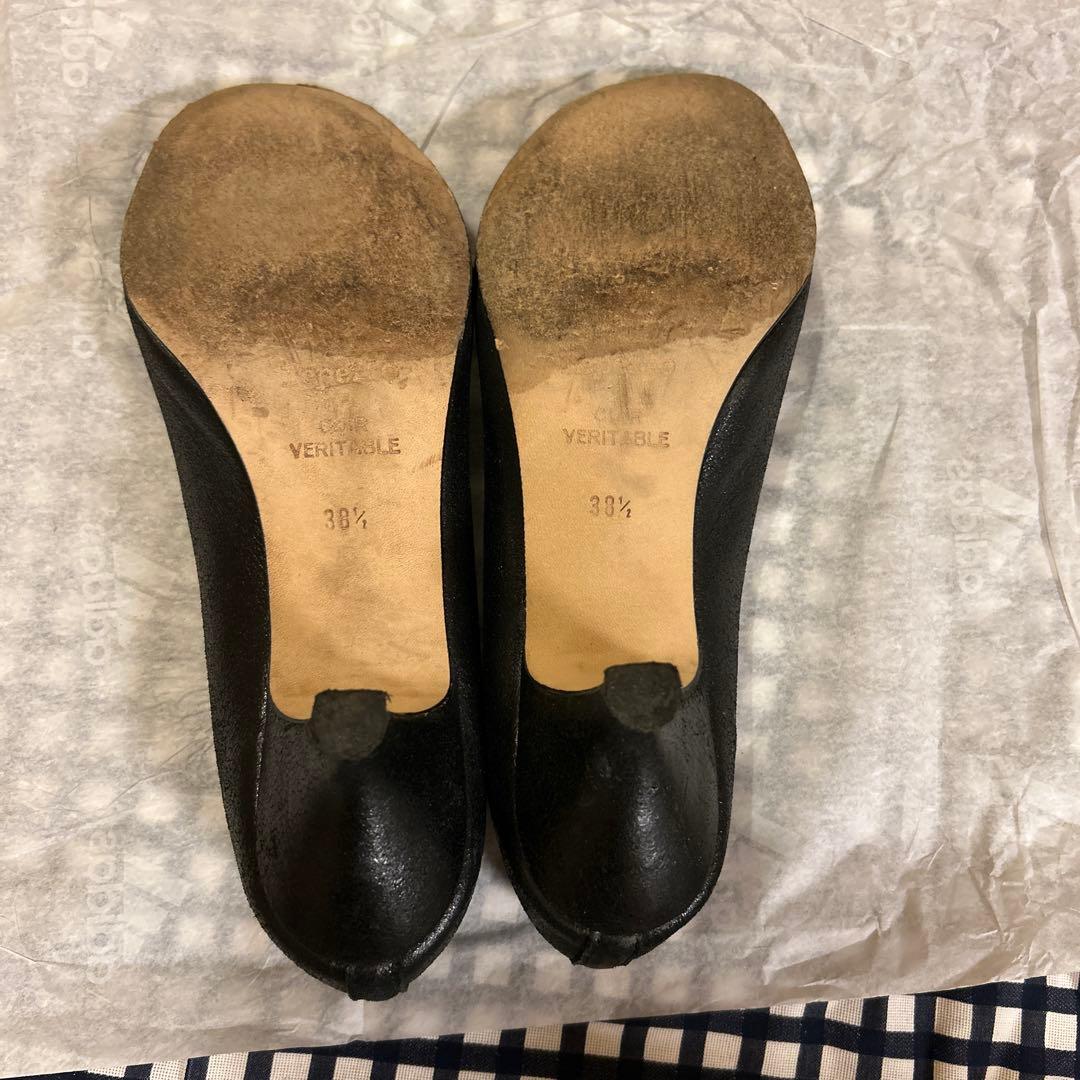 Repetto 黒 バレエシューズ 低ヒール381/2