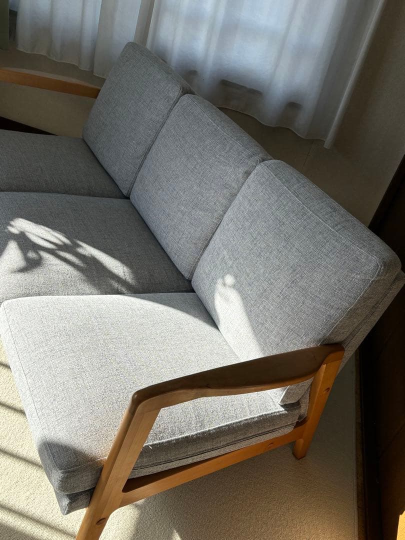 美品　3人掛けソファ　モモナチュラル　即購入OK