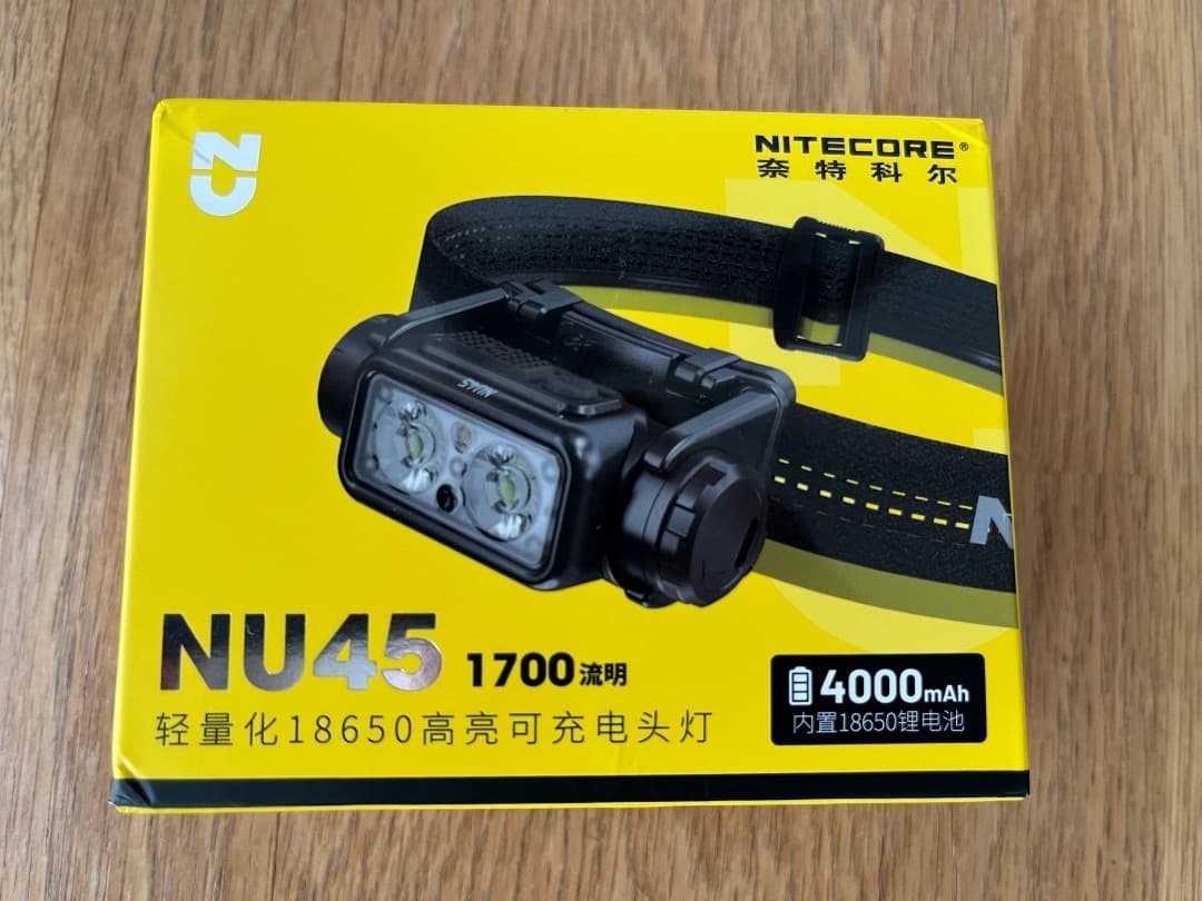Nitecore NU45 ヘッドライト 1700ルーメン USB-C急速充電