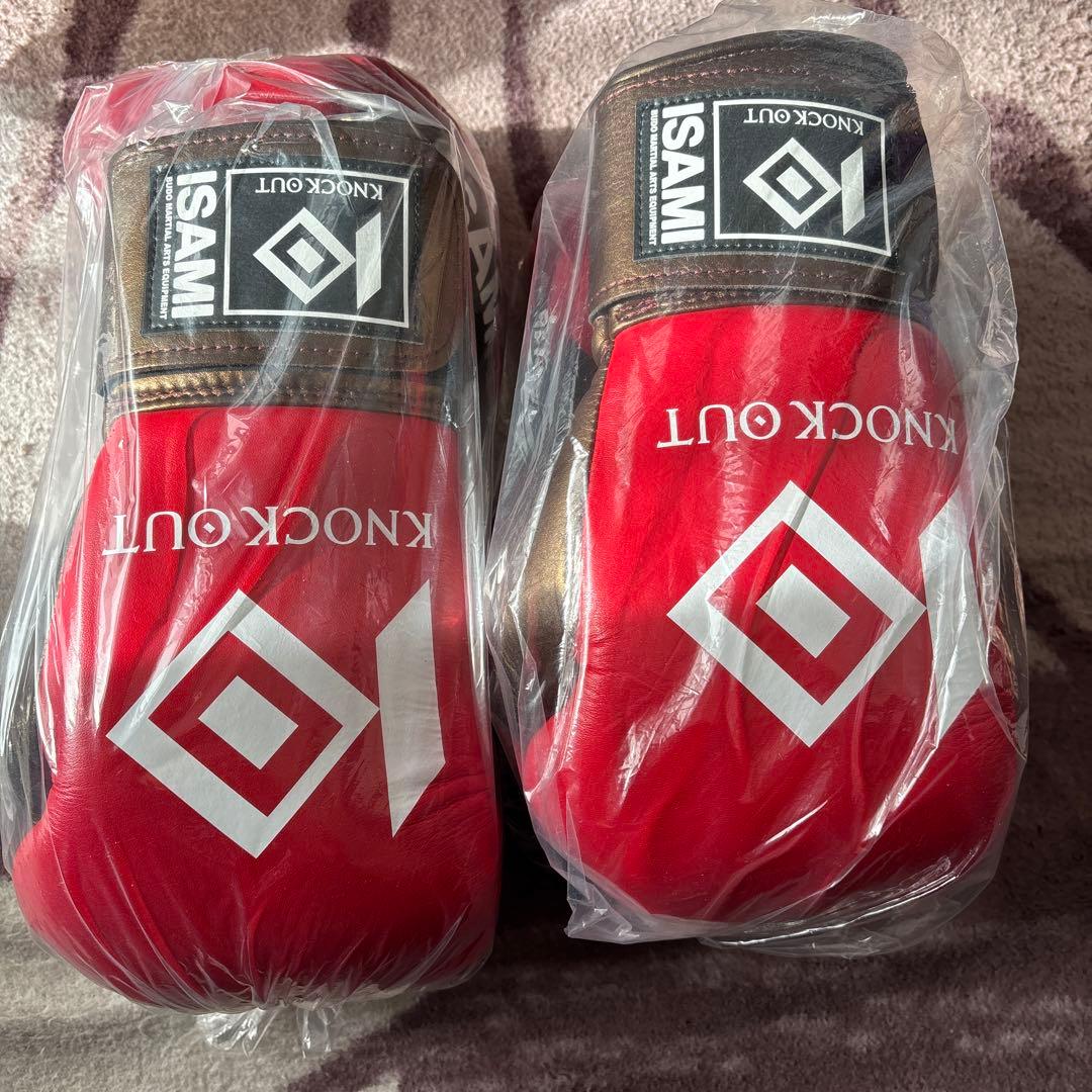 ISAMI KNOCKOUT ボクシンググローブ 8oz 1セット