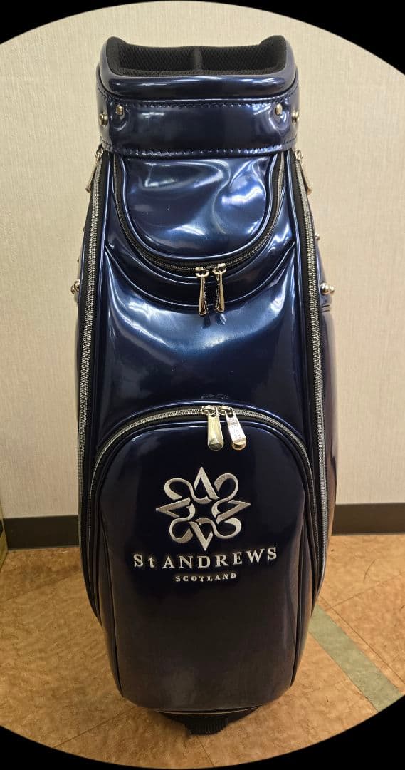 St ANDREWS　セントアンドリュース　ゴルフバッグ ネイビー