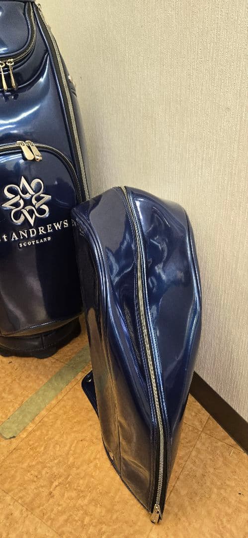 St ANDREWS　セントアンドリュース　ゴルフバッグ ネイビー