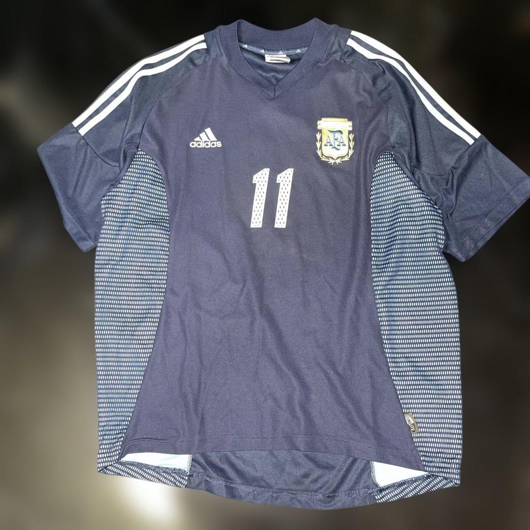 日韓ワールドカップ　アルゼンチン代表　ユニホーム　VERON 11　adidas