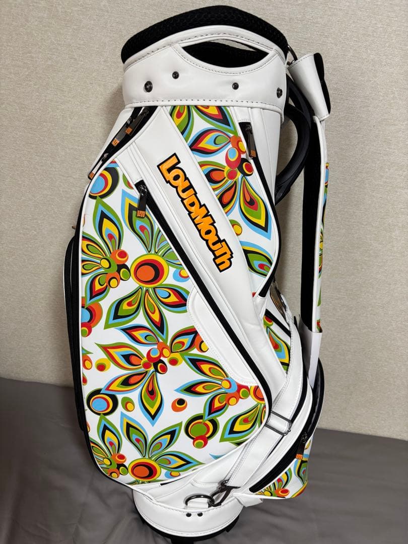 LOUDMOUTh キャディバッグ 9.5 シャガデリックホワイト ラウドマウス