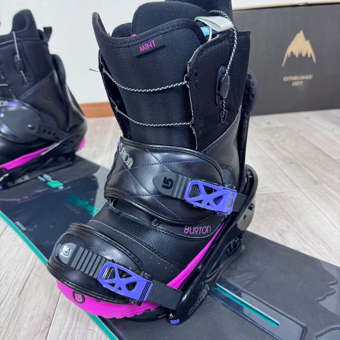 Burton Socialite 142cm スノーボード 三点セット
