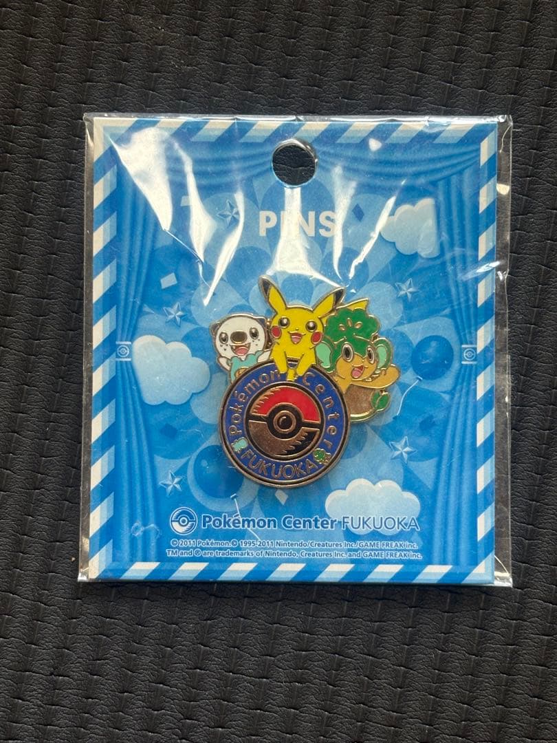 新品未開封　ポケモンセンターフクオカ　オープン　2011 ピンズ　ミジュマル