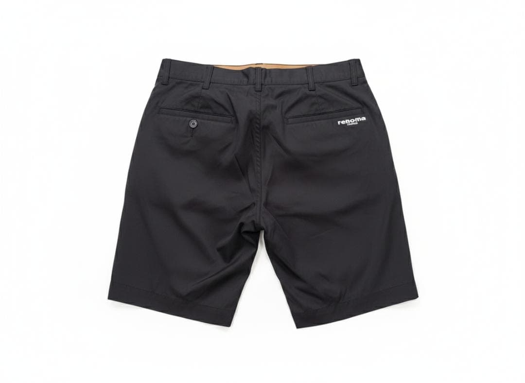 【新品未使用】renoma golf レノマ ゴルフ 黒 ショートパンツ