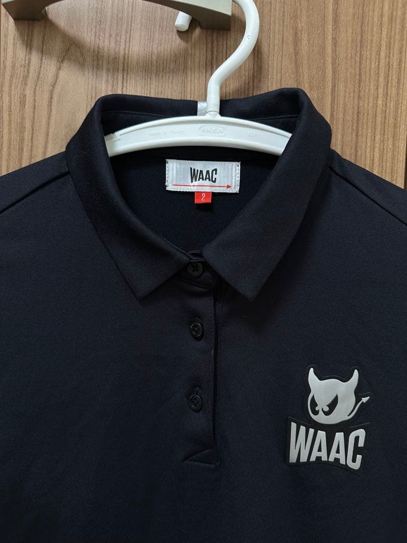 WAAC ブラック ポロシャツ M