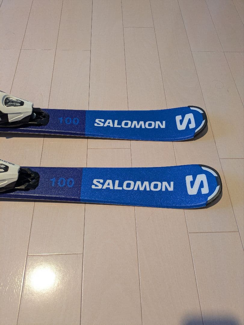 SALOMON サロモン　スキー板 100cm ＆ブーツ 18cm 3点セット