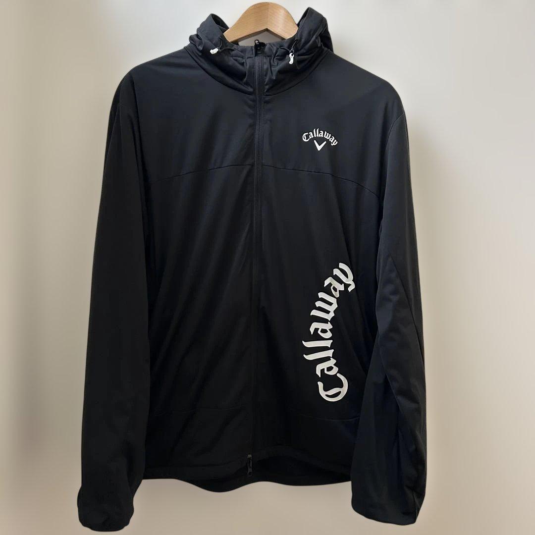 【美品】CallawayGOLF フルジップ フーディブルゾン 3Lサイズ 黒色