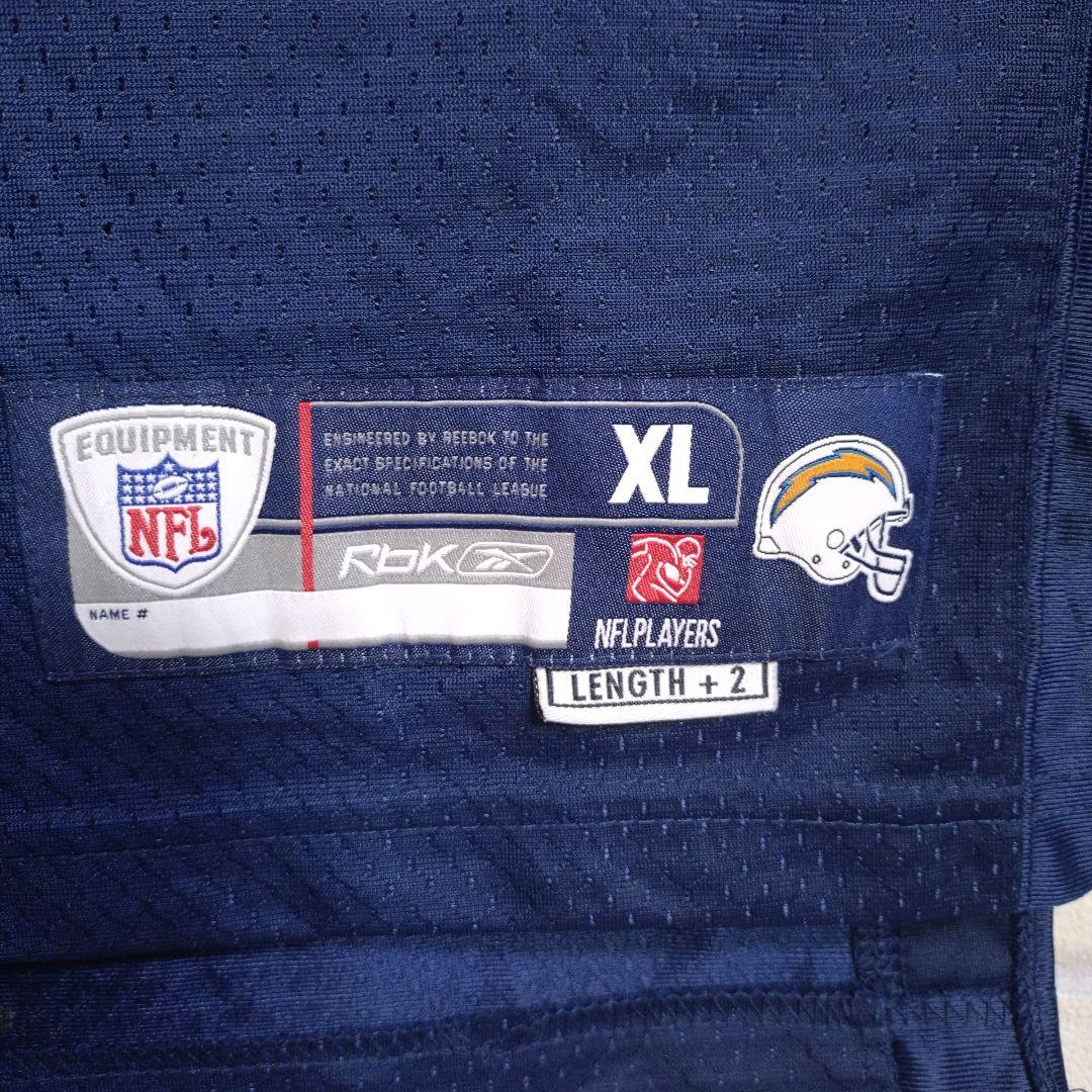 リーボック★NFL チャージャーズ メリマン アメフト ゲームシャツ 紺 XL