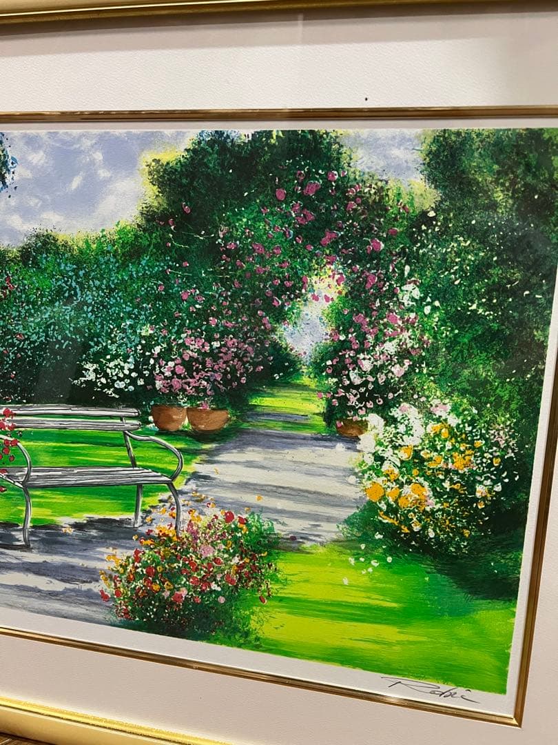 庭の風景 絵画