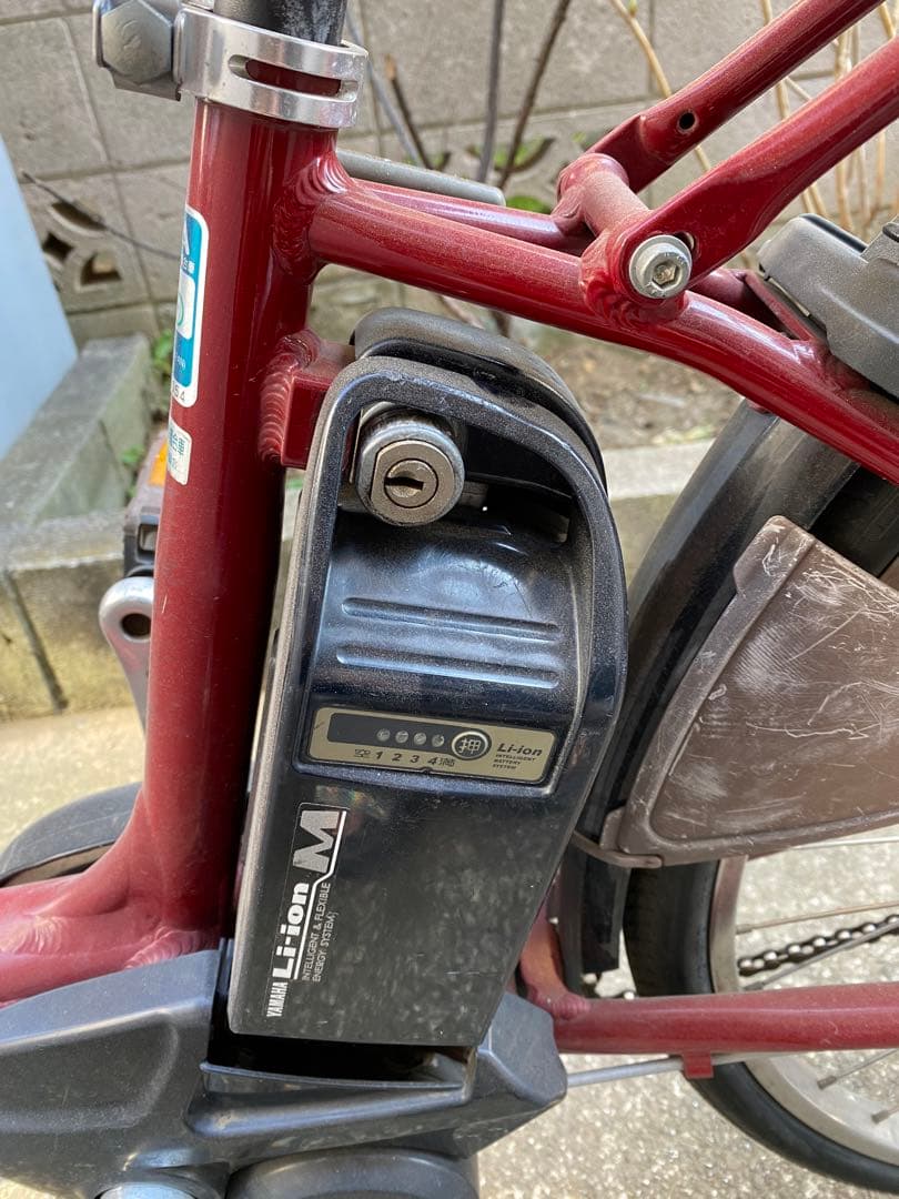 電動アシスト自転車 シティタイプ バーガンディ(引き取り限定　東京都東久留米市)