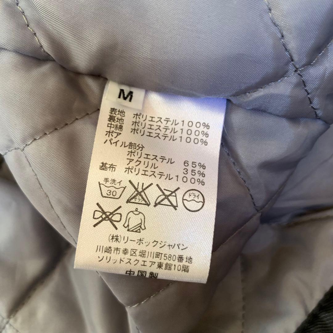 ブラックベンチコート リーボック