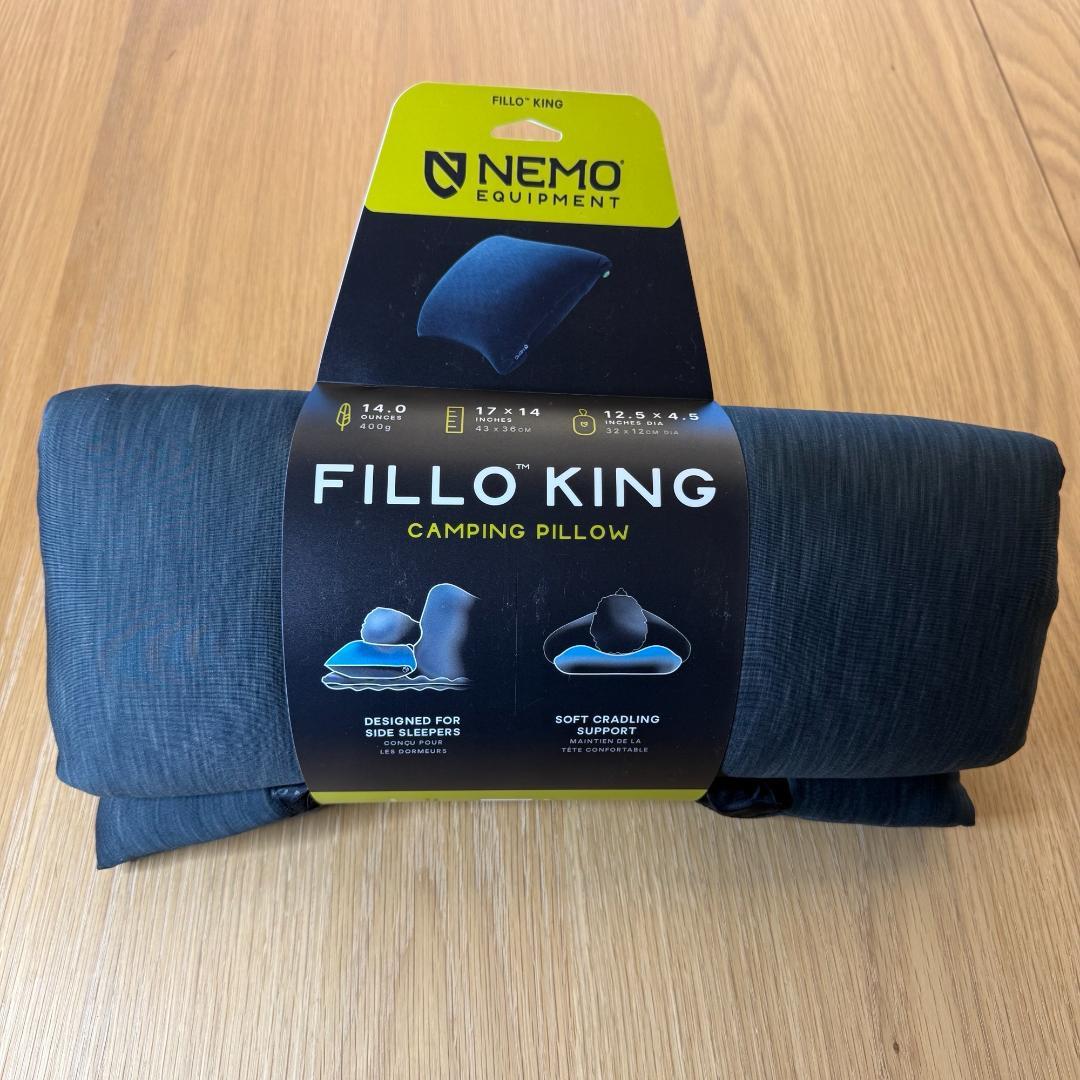 ★新品 NEMO Fillo King 登山枕 快眠 横向き寝 軽量 UL枕