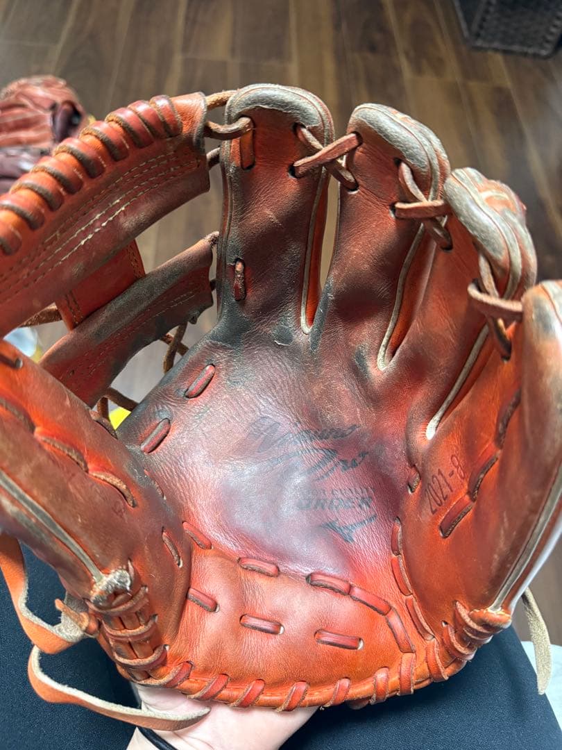 MizunoPro ORDER 硬式グローブ オレンジ