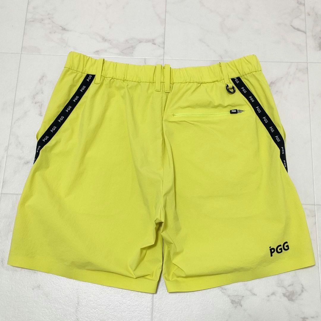 PGG　パーリーゲイツ　ナイロン　ショートパンツ　ストレッチ　イエロー　サイズ5