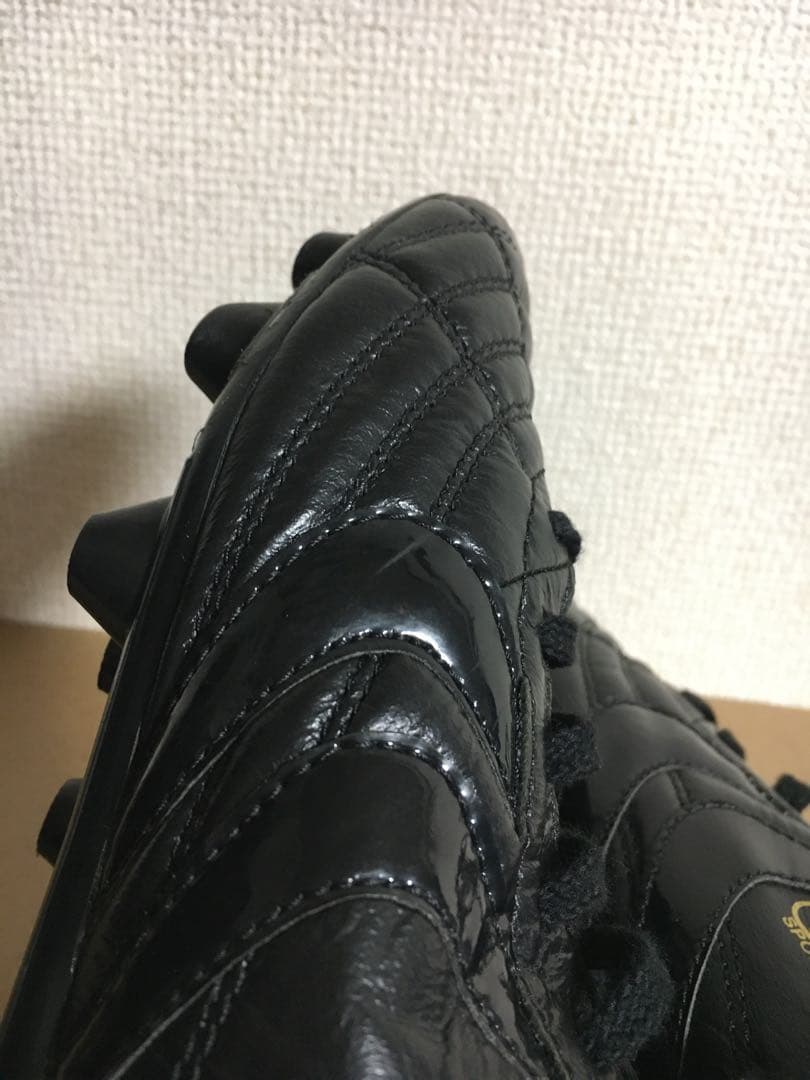 ヤスダ YASUDA 25cm スパイク サッカー シューズ 黒 ブラック