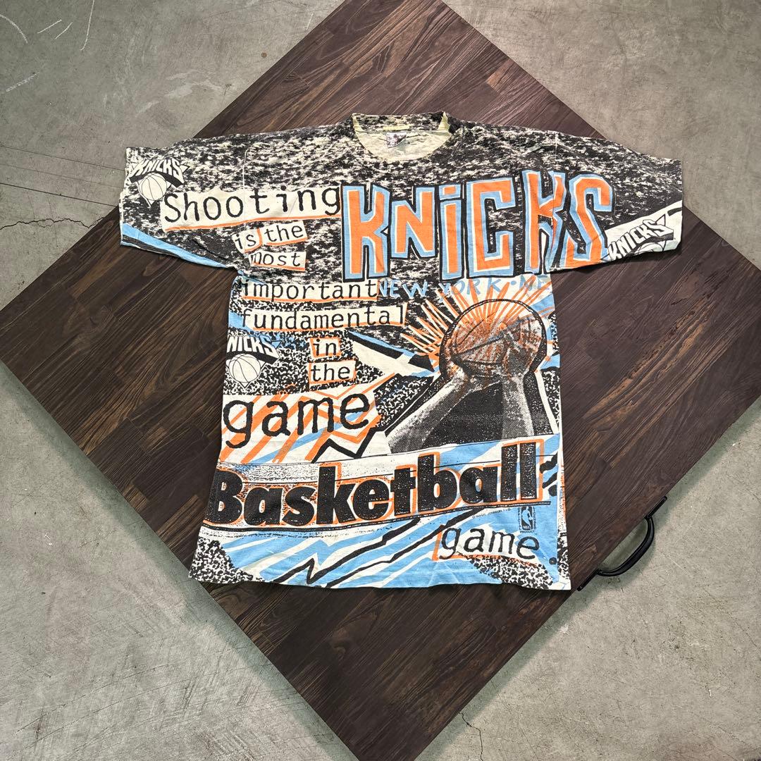 7SM5 激レア 90’s NBA マジックジョンソン　総柄Tシャツ　古着