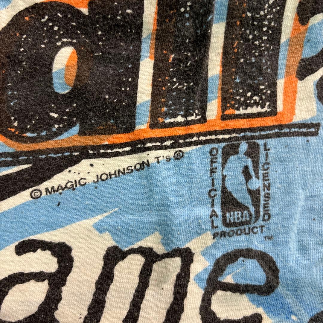7SM5 激レア 90’s NBA マジックジョンソン　総柄Tシャツ　古着