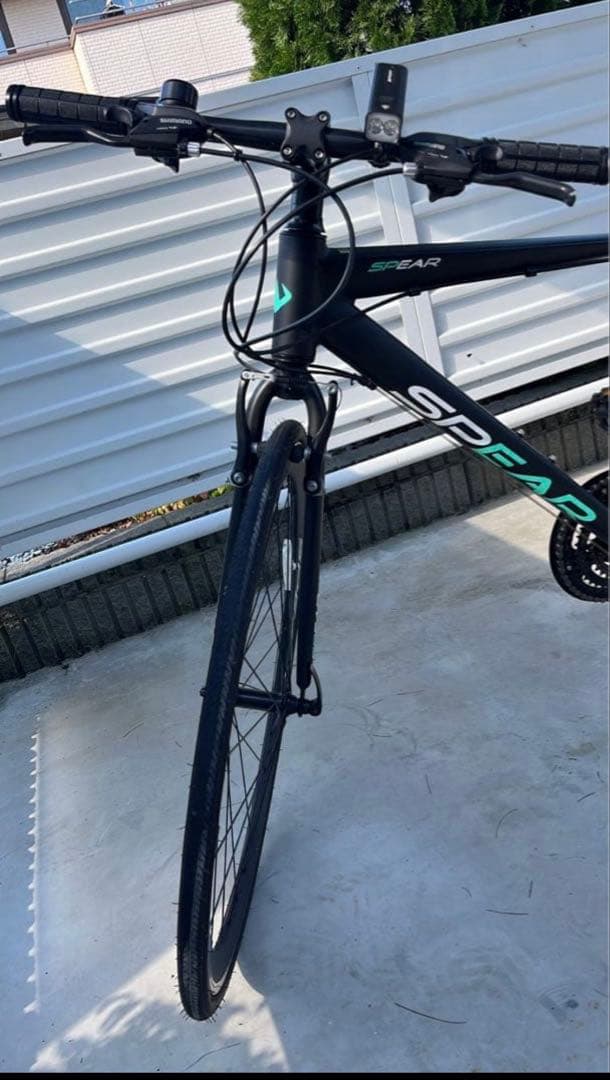 自転車 本体 クロスバイク シマノ 変速 21段 マットブラック
