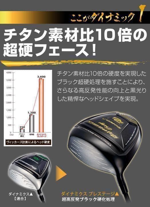 【 左 高反発 】USTマミヤ装着 ダイナミクス プレステージ 確実20Yアップ