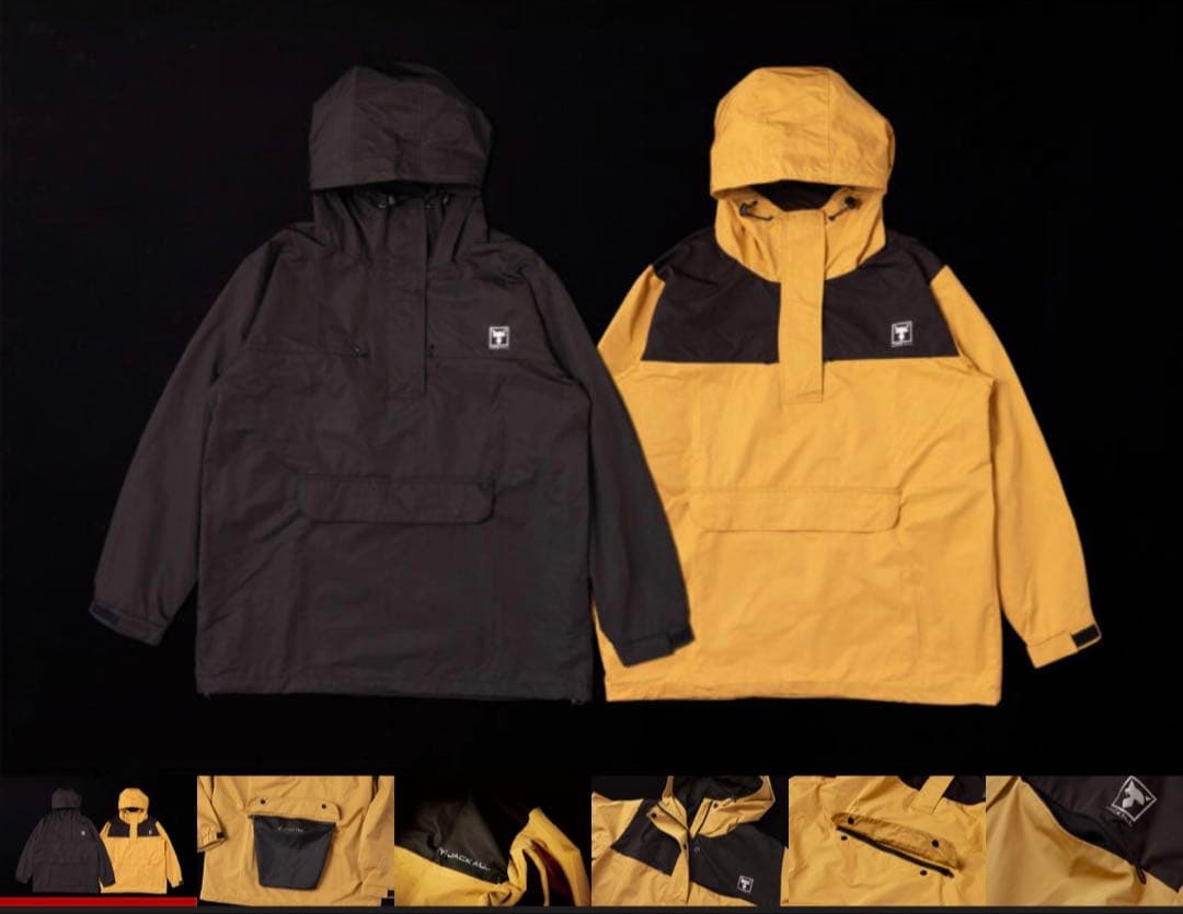新品未使用　STアノラックジャケットイエローMサイズ　ジャッカル　JACKALL
