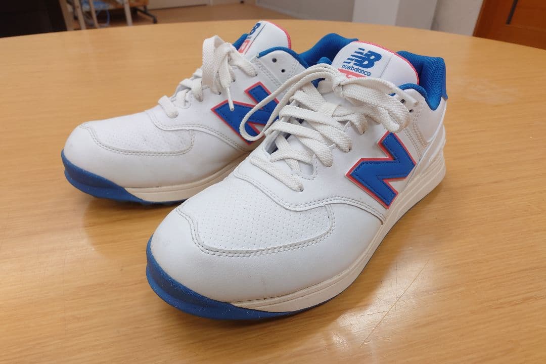 着用1回☆ニューバランス574 v3 SLスパイクレスゴルフシューズ24.5cm