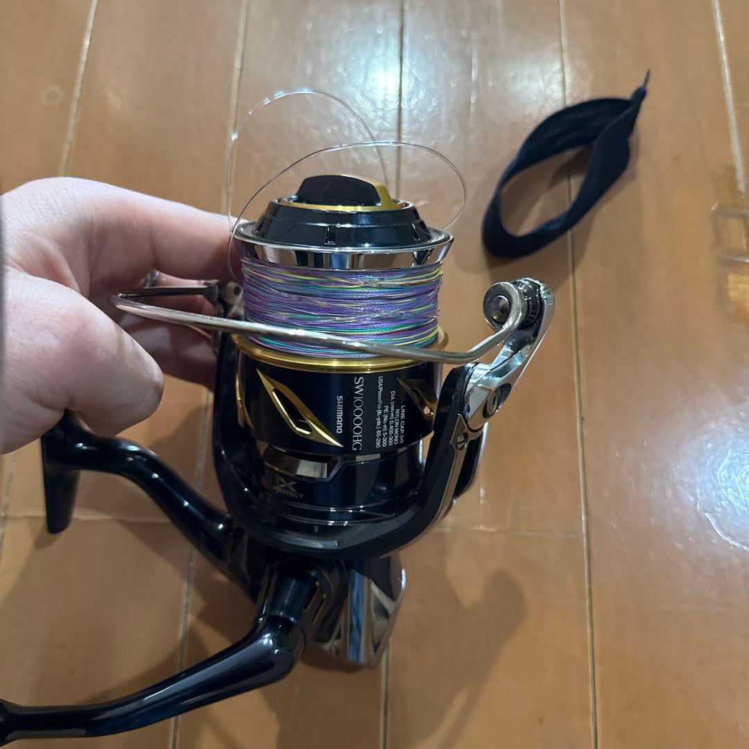 SHIMANO ステラ　sw10000HG pLINE５号300m巻いてあり