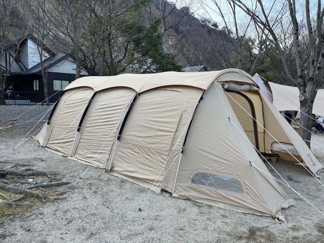 ②ＤＯＤ　カマボコテント　３Ｌ　タン　専用インナーテント・マットシートセット付