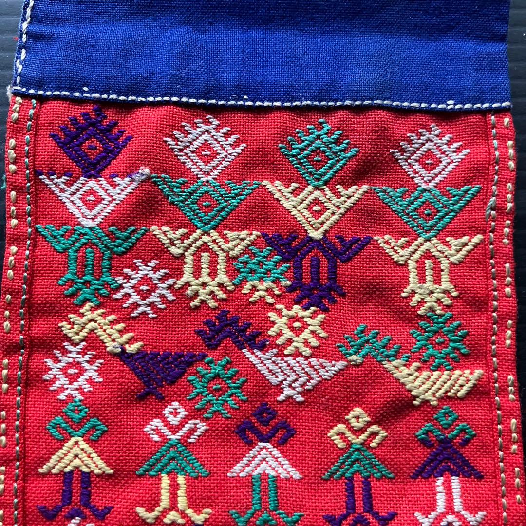 アンティーク　トルコ少数民族ヨルク族の刺繍サッシュ
