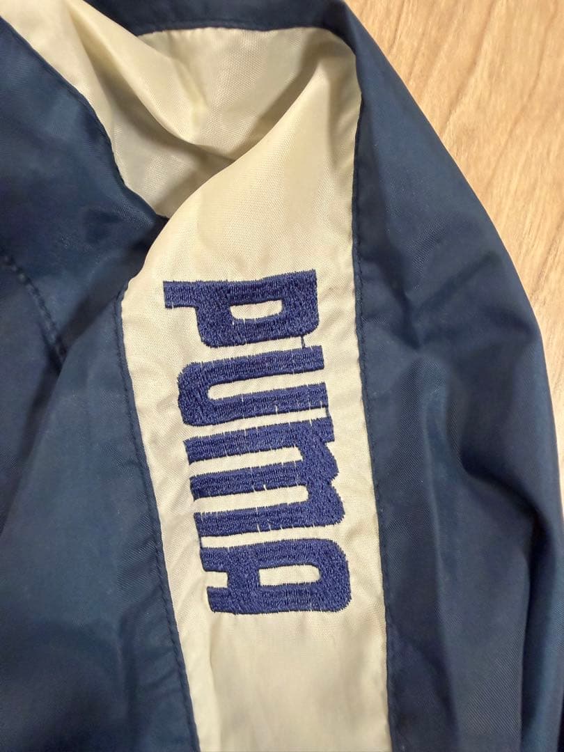 PUMA ウィンドブレーカー ジャンパー　ヴィンテージ　ネイビー　レア