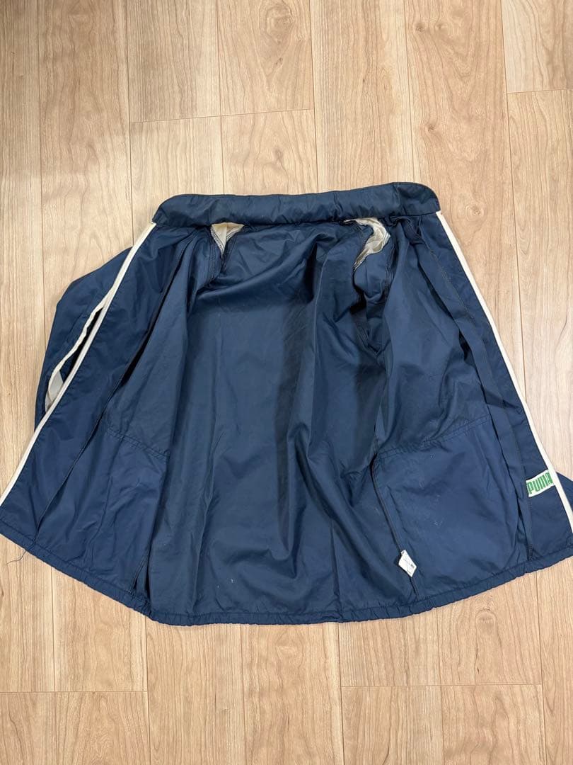 PUMA ウィンドブレーカー ジャンパー　ヴィンテージ　ネイビー　レア