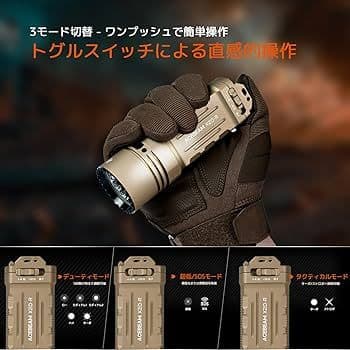 ACEBEAM X20-R デザートタン CREE XP-LR 9000L