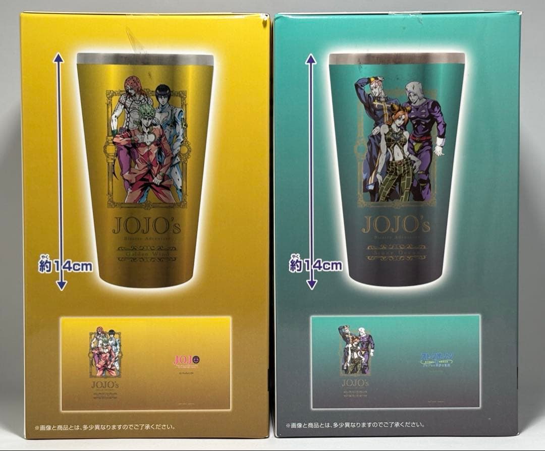 ジョジョの奇妙な冒険 フルカラータンブラー　Ｅ・Ｆ　2種セット