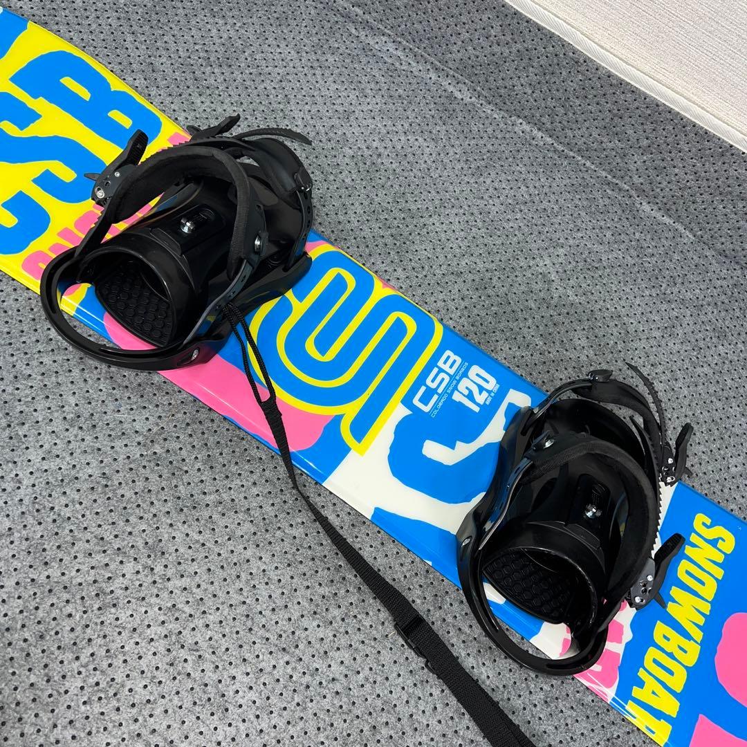 5回使用 キッズスノーボード 120cm CSB＋バイン＋ダイヤルブーツ