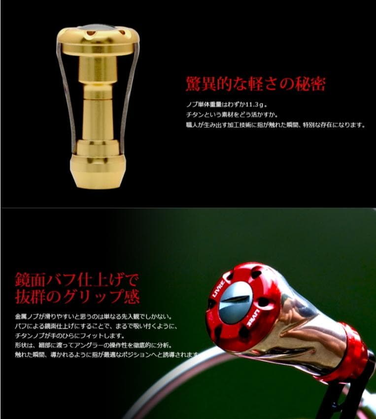 ★特価品10％OFF【リブレ】フォルテ チタニウム ハンドルノブ (2個入り)