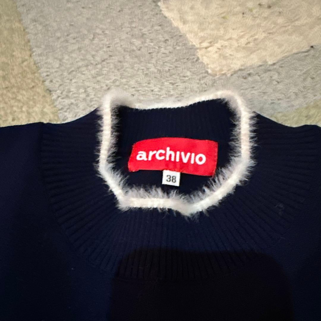 アルチビオ　ニットセーター ネイビー