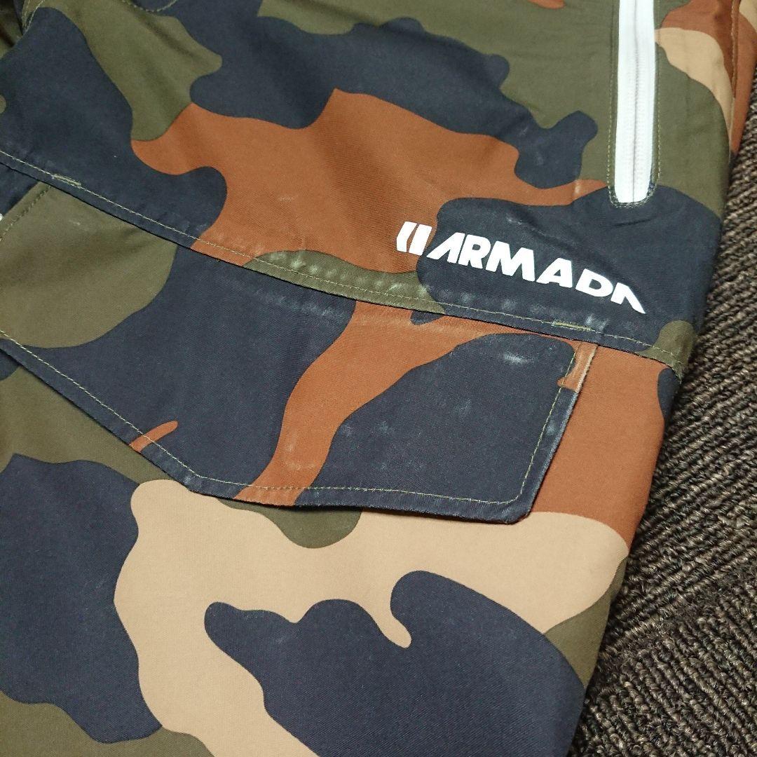 送料無料【ARMADA】定価約5万円 レディース 迷彩カモフラ柄ビブ XS