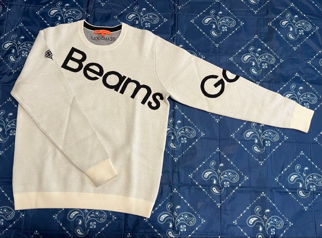 【美品】BEAMS GOLF ロゴニット S ゴルフ