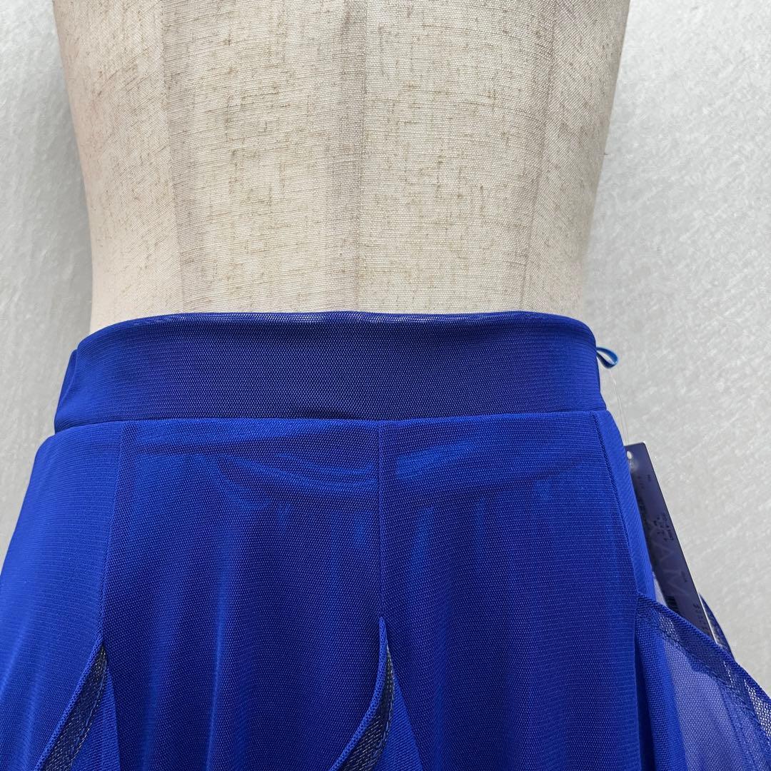新品 社交ダンス セットアップ ロイヤルブルー