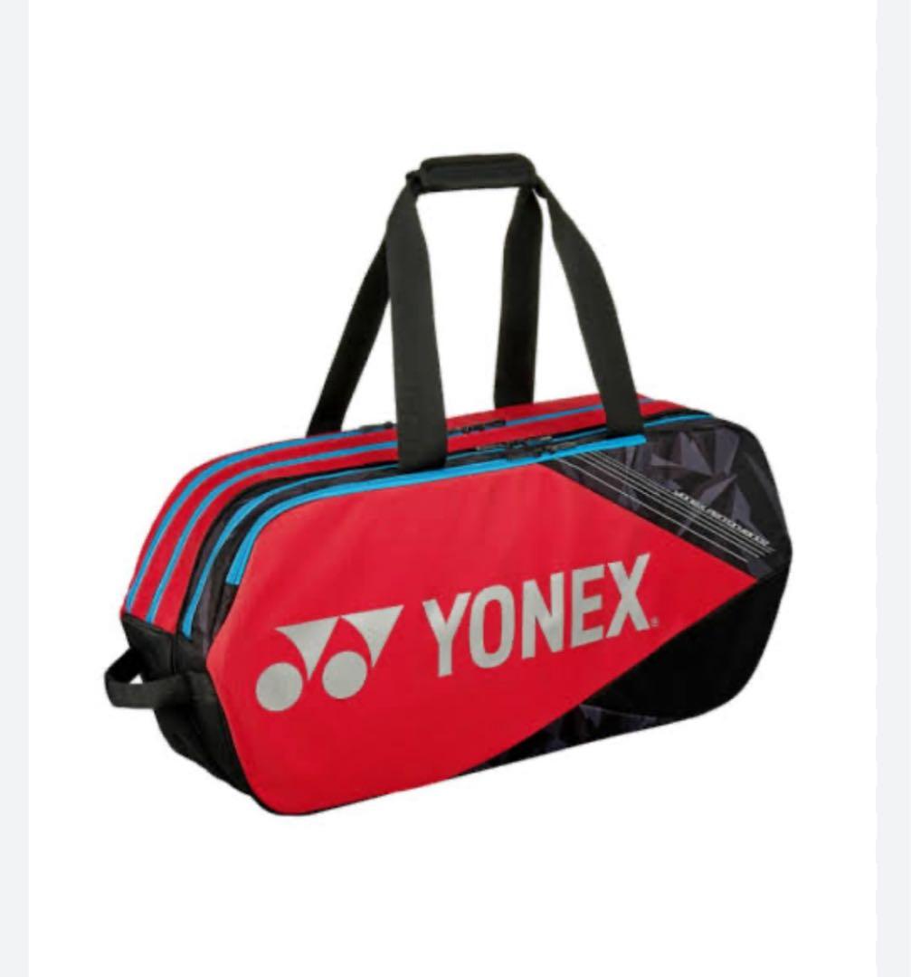 YONEX バドミントンバッグ 大容量 レッド