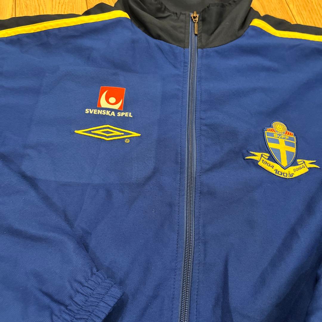 00s umbro 2004年スウェーデン代表ナイロンジャケット　L