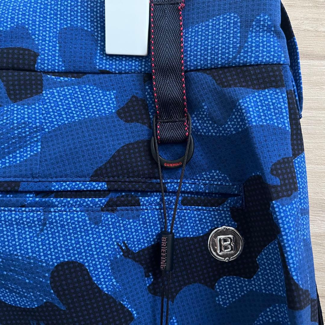 新品★50,600円 BRIEFING 上下２枚ポロシャツ＆ハーフパンツ黒青 S