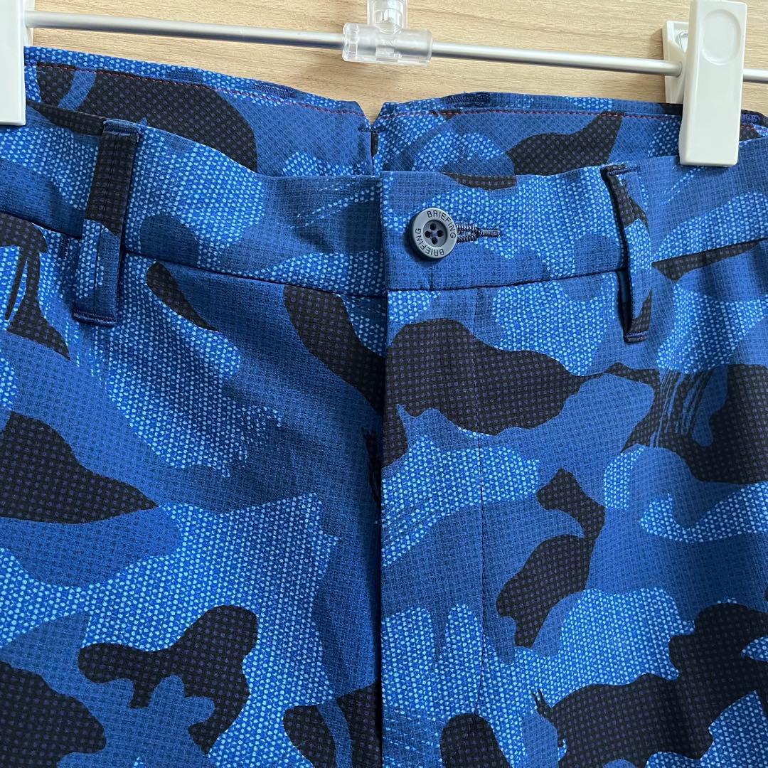 新品★50,600円 BRIEFING 上下２枚ポロシャツ＆ハーフパンツ黒青 S