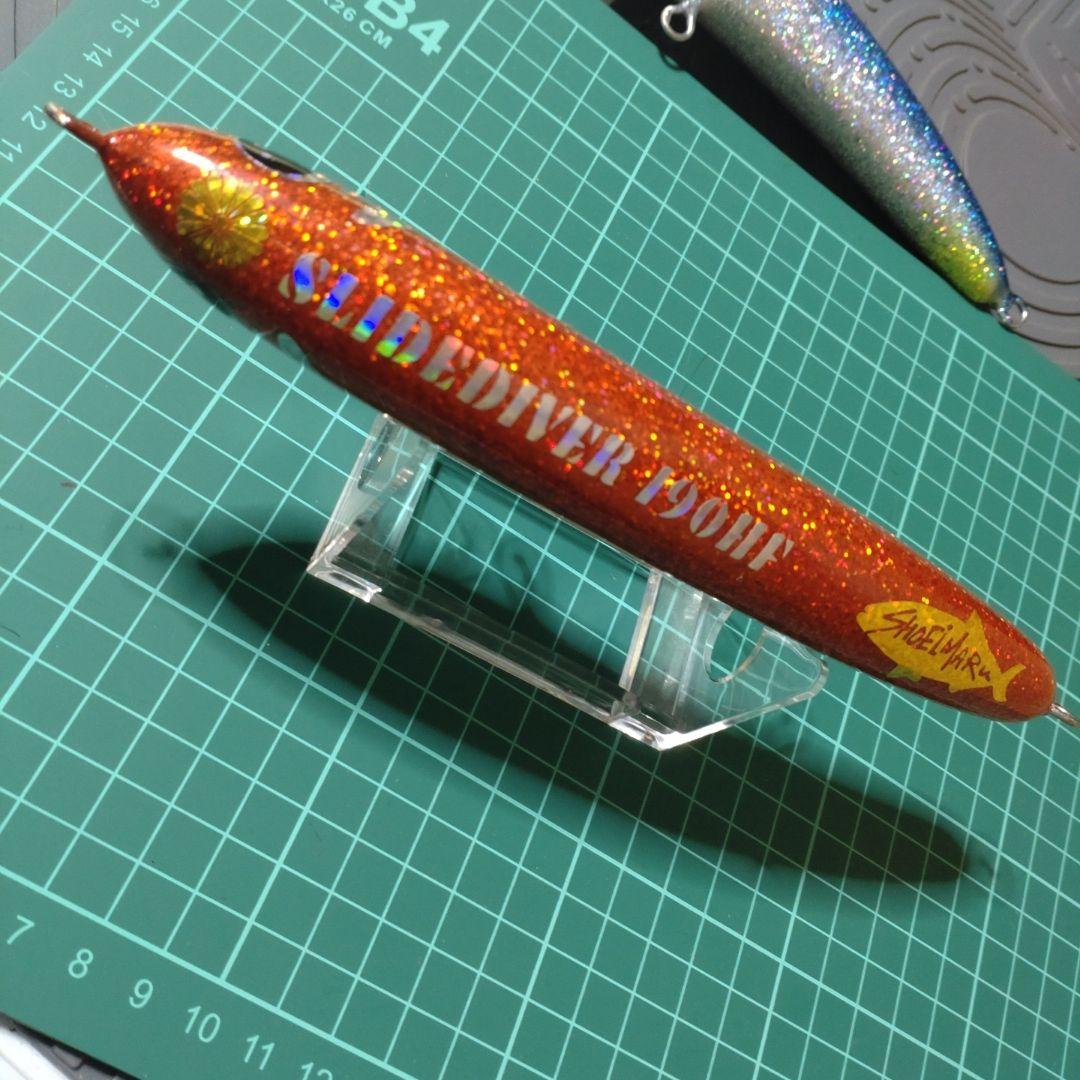 将栄丸　スライドダイバー190F ハンドメイドウッド　初期モデル　発泡ウレタン