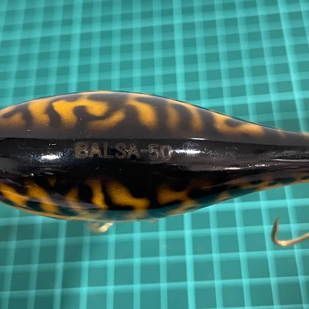 希少 バルサ50 厚リップ オールドルアー 西岡サイン入り BALSA 50