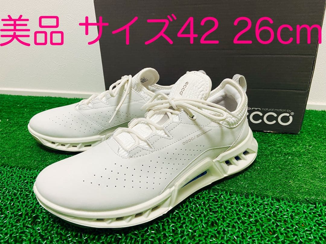 【美品】ECCO BIOM C4 42 エコー ゴルフシューズ バイオム